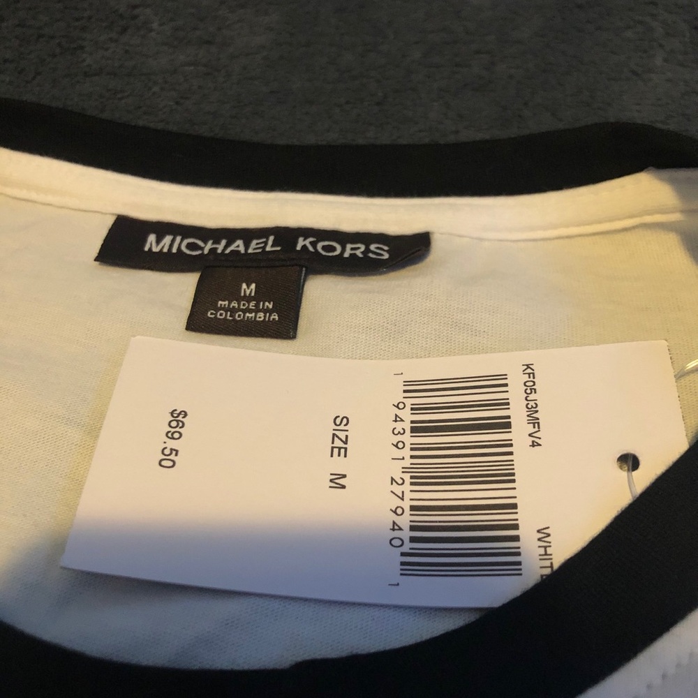 SOLD❌❌❌New Michael Kors White Long Sleeve Shirt - Picture 5 of 5